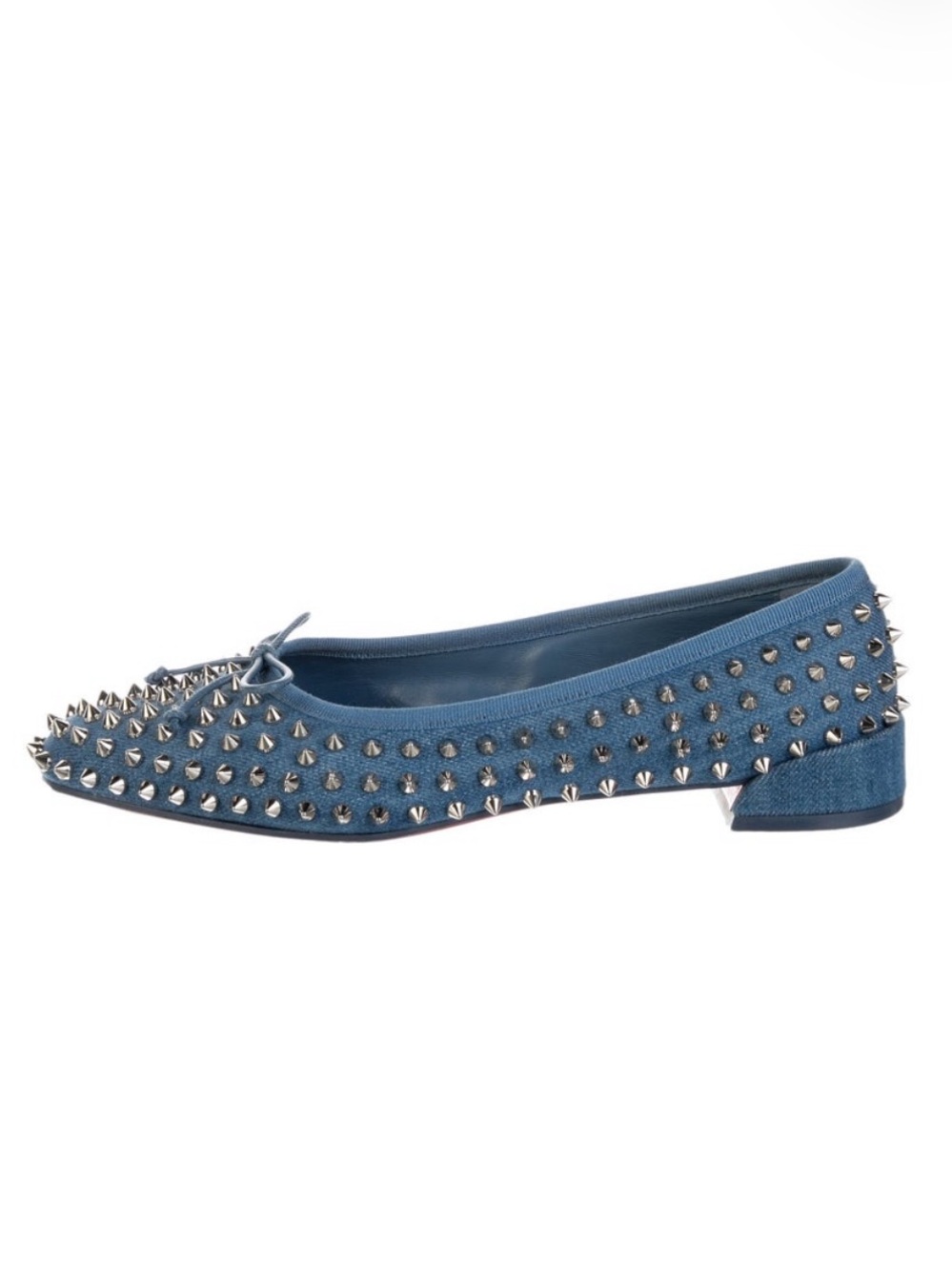Christian Louboutin Denim Flats